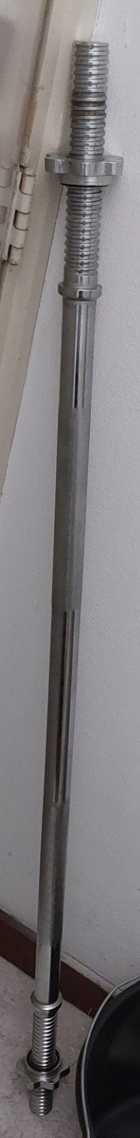 Halter inSPORTline 120cm / 30mm RB-47T met schroefdraad, Ophalen, Zo goed als nieuw, Halterset