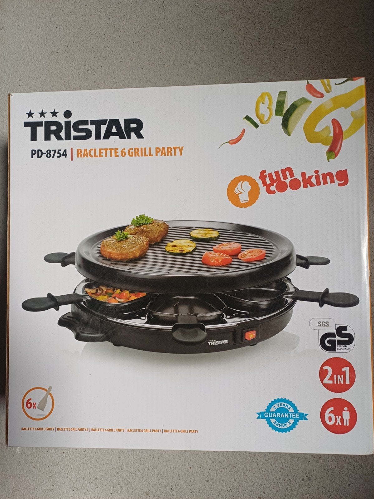 Nieuw Tristar Raclette 6 Grill Party - Gourmet & Grill, Ophalen of Verzenden, Nieuw, 4 t/m 7 personen