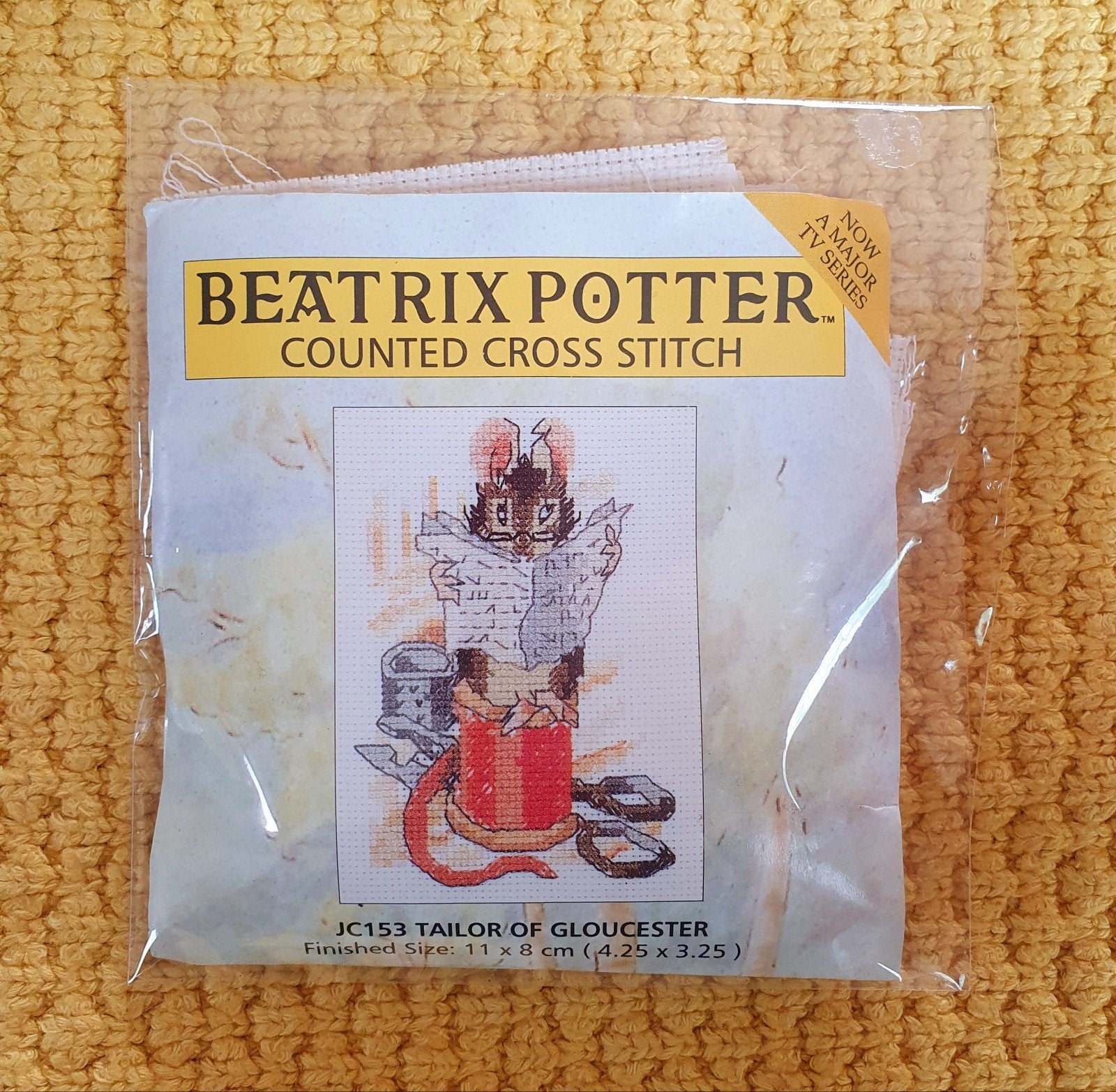 nieuw! zeldzaam Beatrix Potter borduurpakket handwerk muisje, Verzenden, Nieuw, Borduurpakket