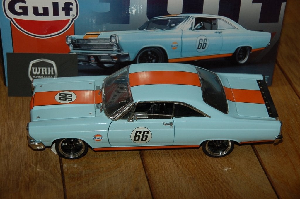1:18 FORD FAIRLANE Gulf Colours GMP diecast WRH, Verzenden, Zo goed als nieuw, Auto, Overige merken