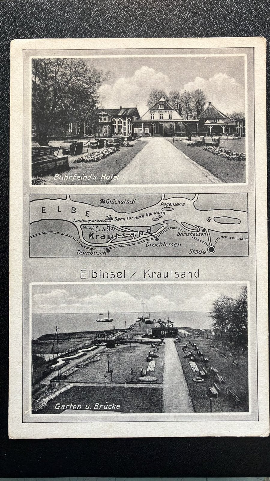 Eiland Insel Elbinsel Elbe KRAUTSAND  Hamburg, Ophalen of Verzenden, Voor 1920, Frankrijk