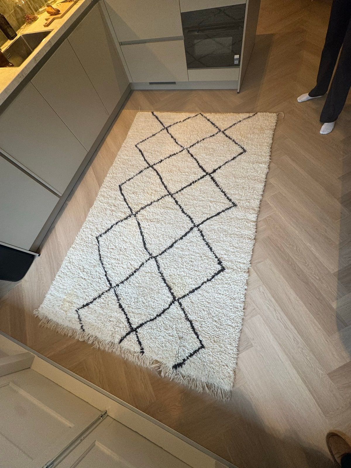 Wollen vloerkleed (170 x 260), Ophalen, Gebruikt, 150 tot 200 cm, 200 cm of meer