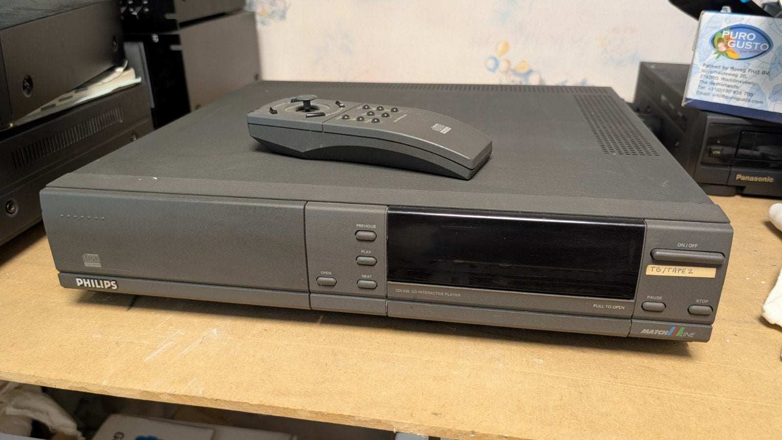 Philips CDI 220 speler met afstandsbediening, Ophalen of Verzenden, Gebruikt, Philips