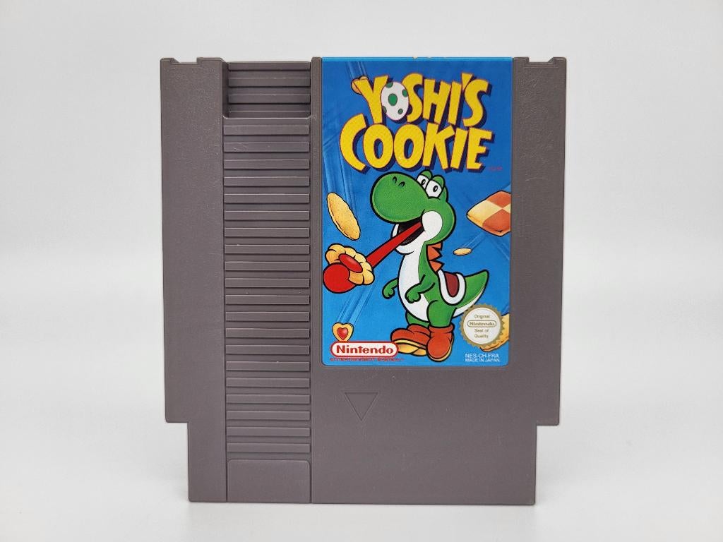 Yoshi's Cookie - Nintendo NES Cartridge - FRA (2), Spelcomputers en Games, Games | Nintendo NES, Puzzel en Educatief, Gebruikt