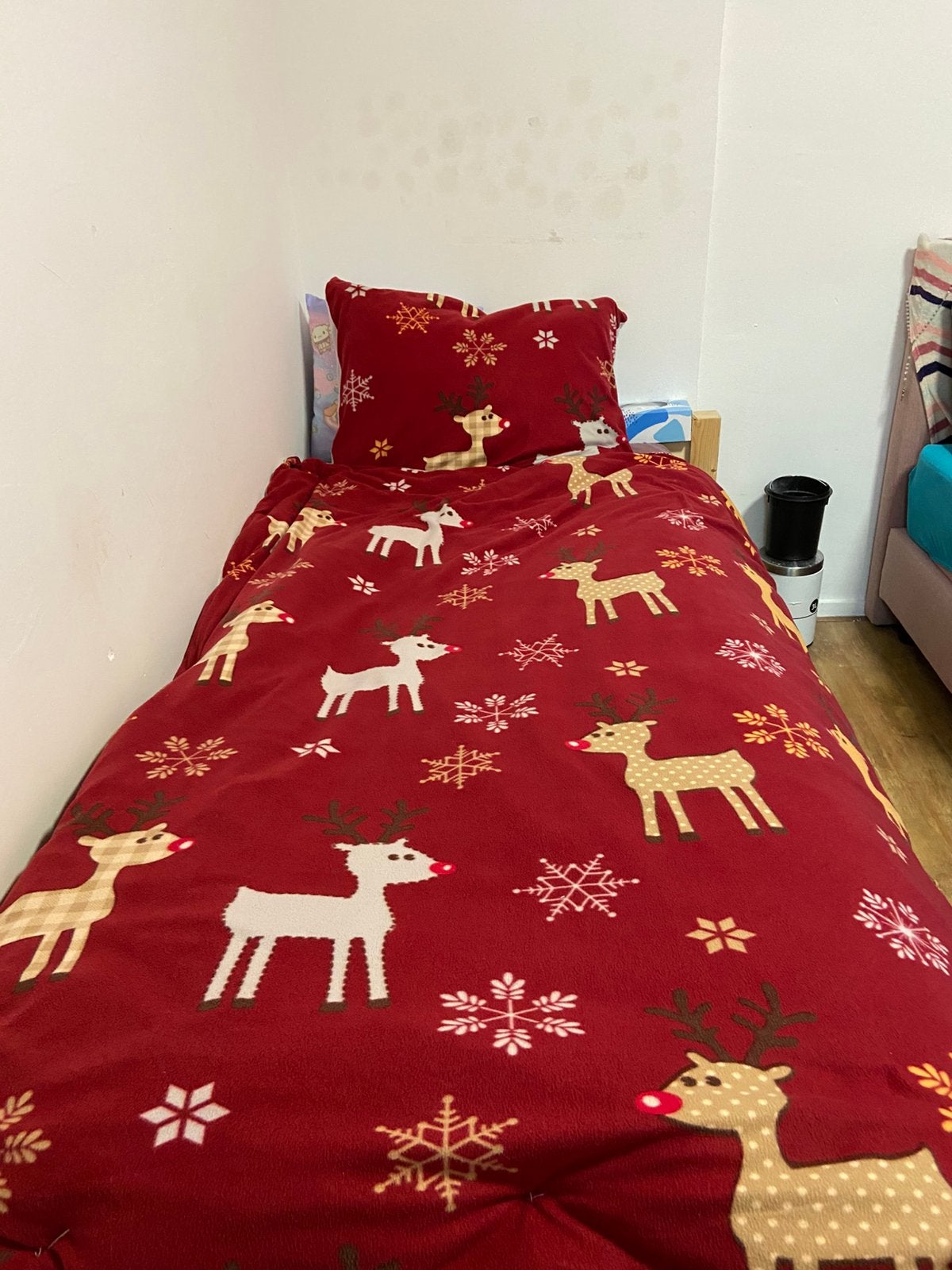 Kerst Dekbedovertrek Rudolph Junior - Katoen/Polyester -, Ophalen, Zo goed als nieuw, Tweepersoons