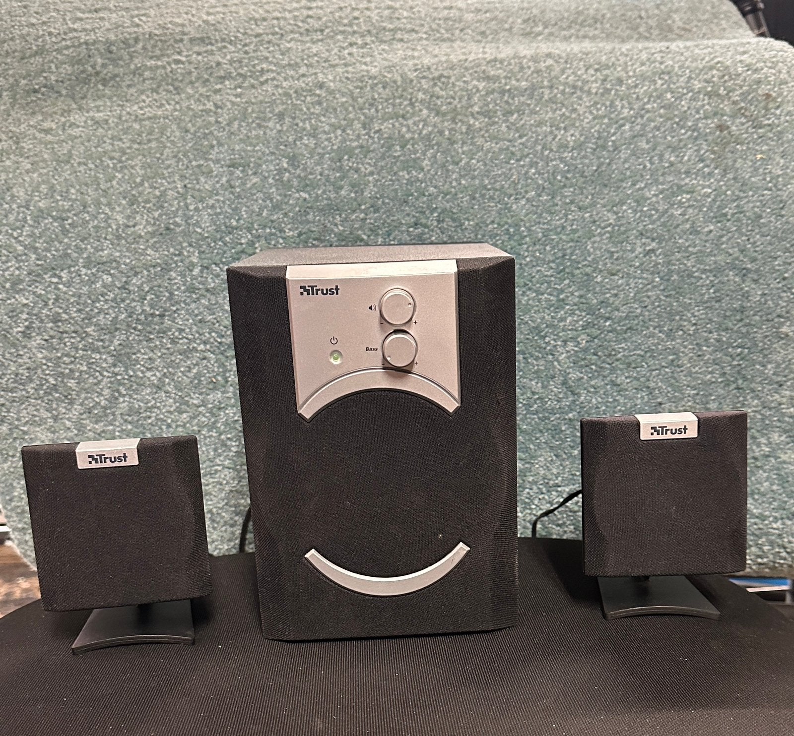 Pc speakerset merk Trust, Ophalen of Verzenden, Gebruikt