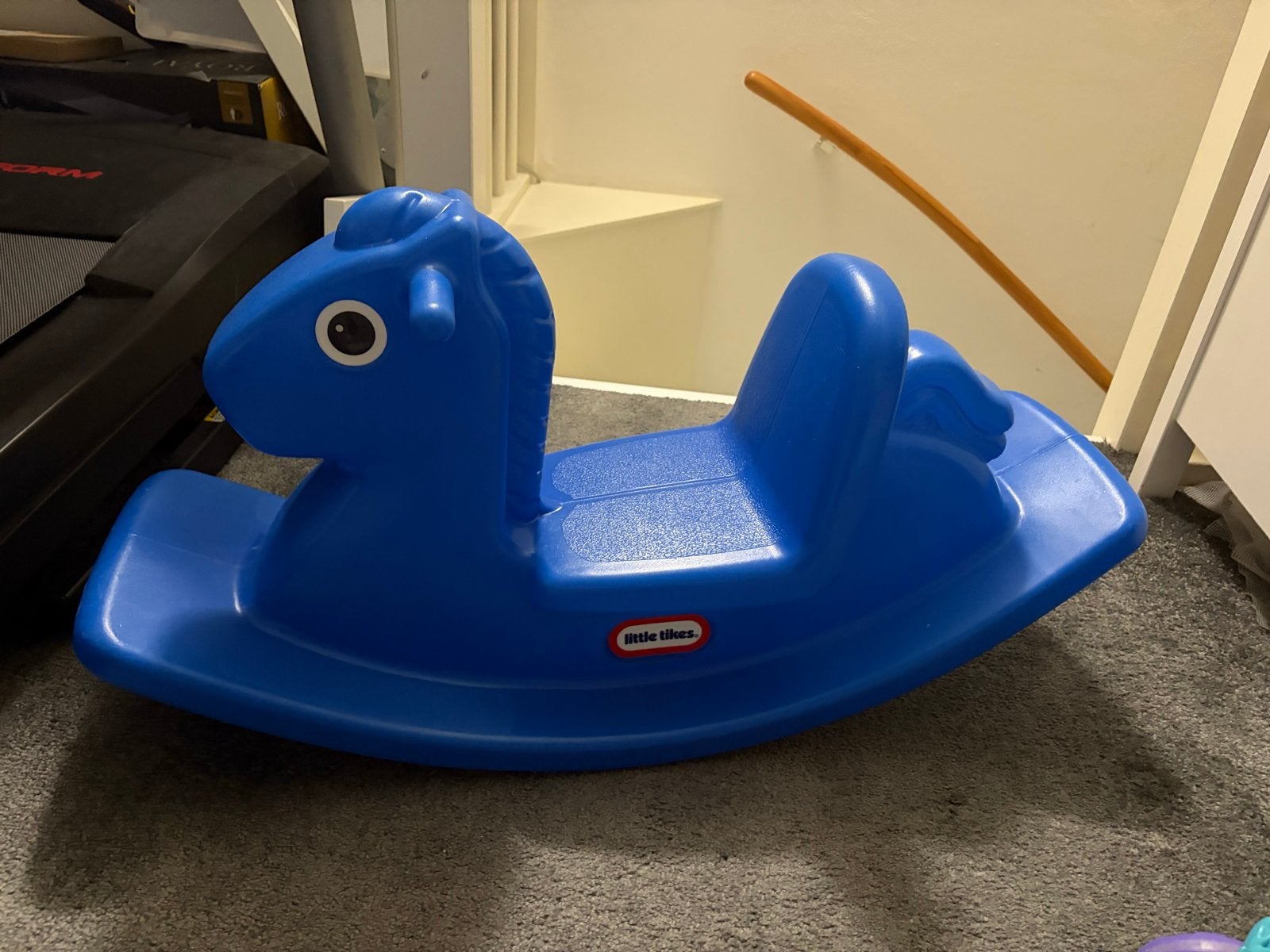 Blauw Little Tikes Hobbelpaard, Ophalen, Gebruikt