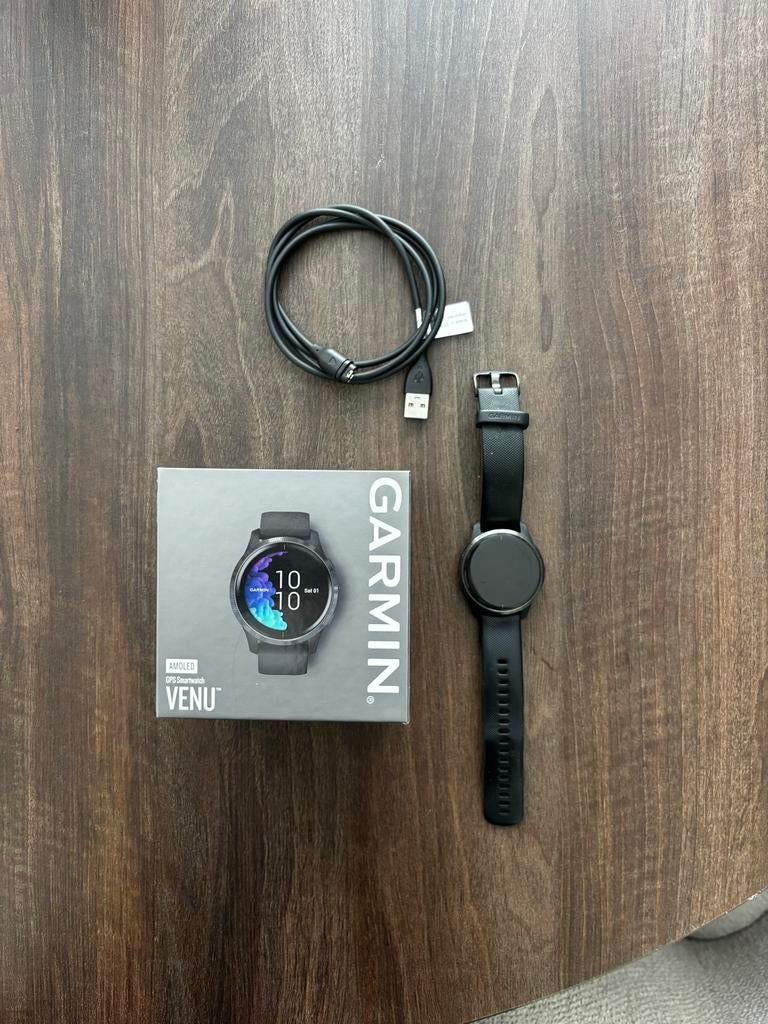 Garmin Venu Smartwatch, Gebruikt, Zwart, Ophalen of Verzenden, Waterdicht