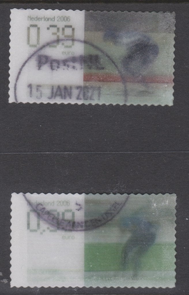 Going for Gold (NVPHnr 2415/16) gest, Ophalen of Verzenden, Na 1940, Gestempeld