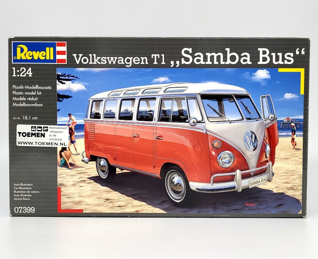 Revell 07399 - Volkswagen T1 "Samba Bus" 1:24 - Nieuw, Auto, Verzenden, Revell, Groter dan 1:32