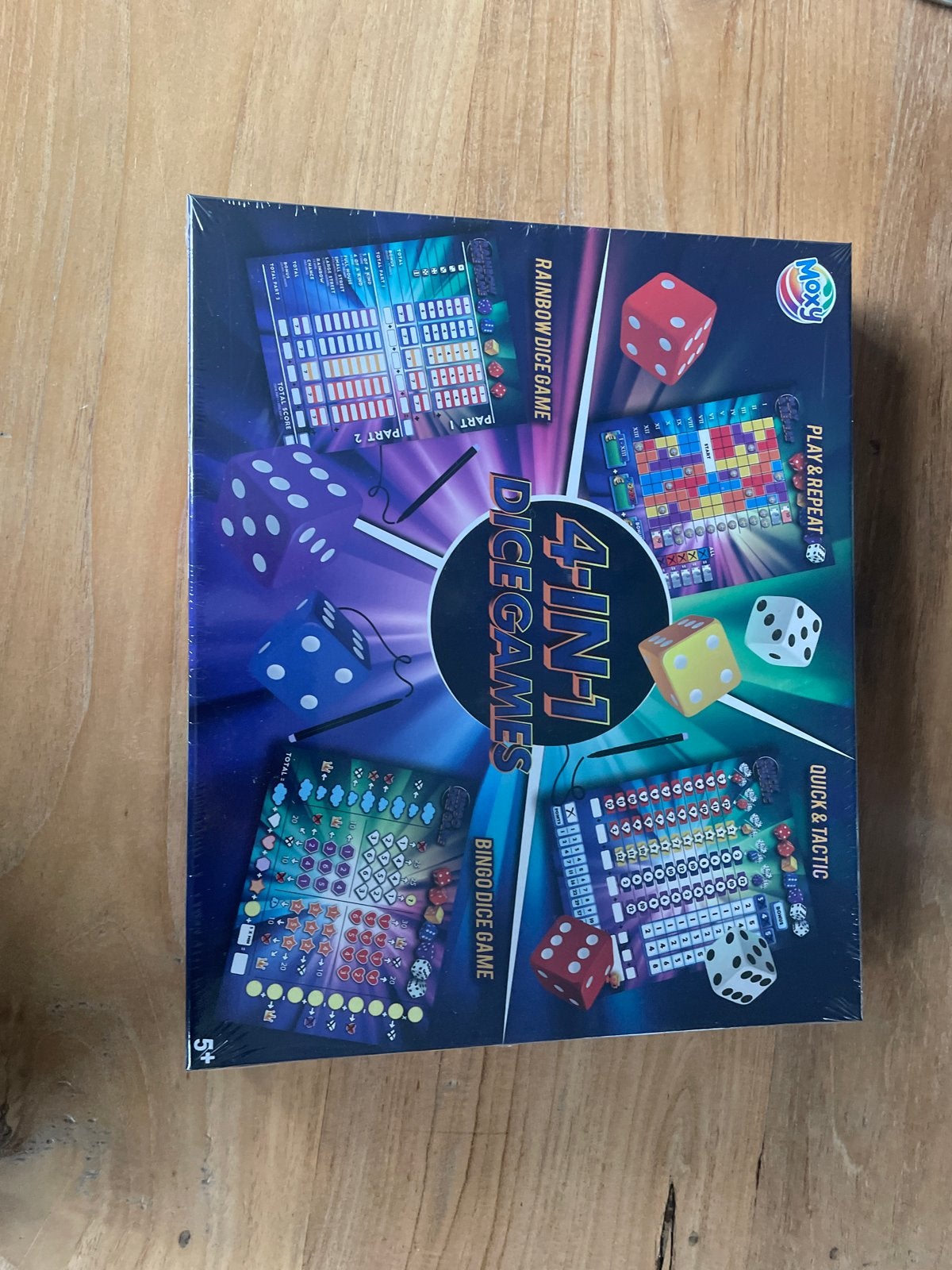 Nieuw 4-in-1 Dobbelspellen - Nog in plastic!, Hobby en Vrije tijd, Gezelschapsspellen | Bordspellen, Ophalen of Verzenden, Nieuw