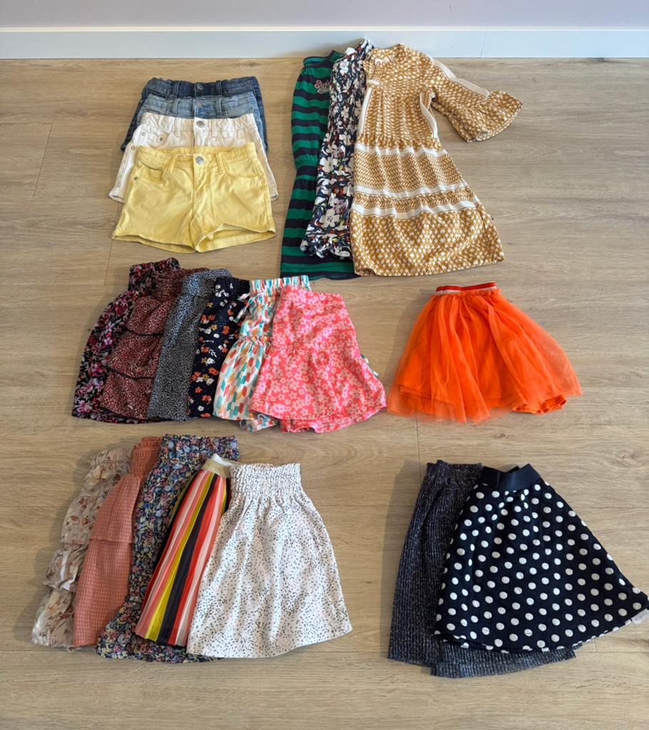 Kledingpakket zomer meisje 110/116, Ophalen of Verzenden, Zo goed als nieuw, Maat 110