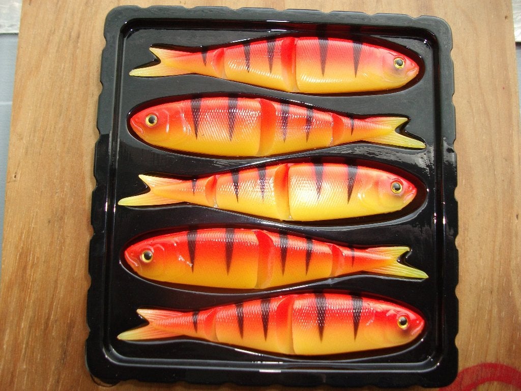 5 stuks Savage Gear Soft 4 play kunstaas shads /roofvis shad, Ophalen of Verzenden, Nieuw, Overige typen