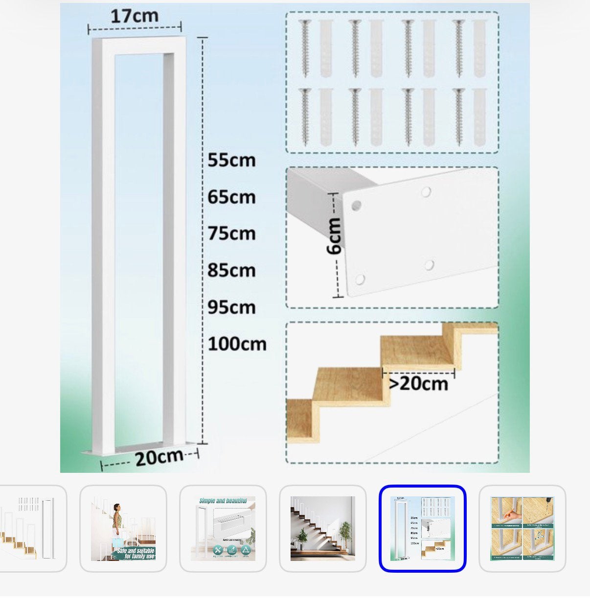 U-shape Handrail - U-vormige leuning 65cm, Ophalen, Nieuw, Minder dan 2 meter