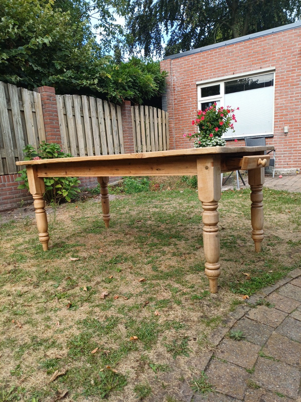 Grenen tafel 1.80m x 1m - Onderhoud nodig, Gebruikt, 150 tot 200 cm, Grenenhout, Rechthoekig