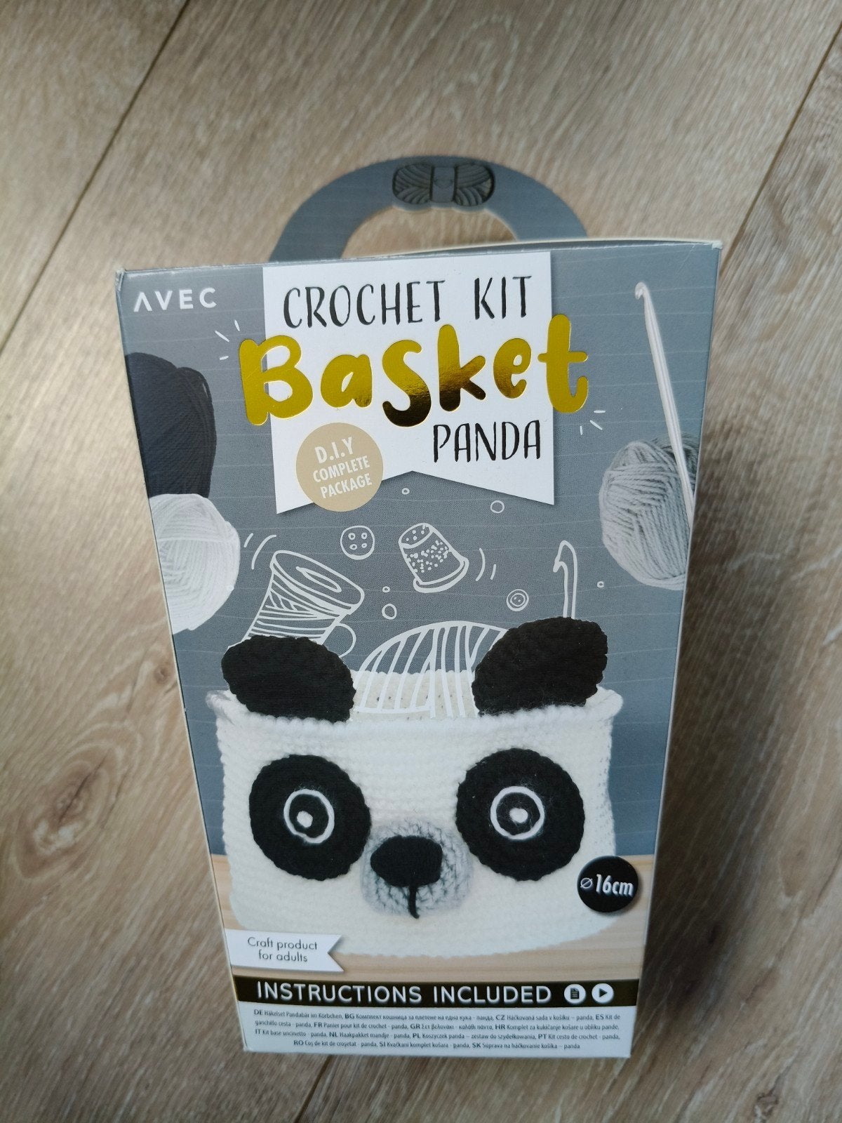 DIY Haakpakket Panda Mandje - Compleet Pakket, Ophalen of Verzenden, Nieuw, Haken, Overige typen