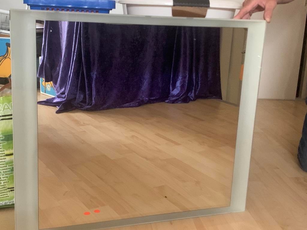 Badkamerspiegels met verlichting, Ophalen, Zo goed als nieuw, Rechthoekig, Minder dan 100 cm