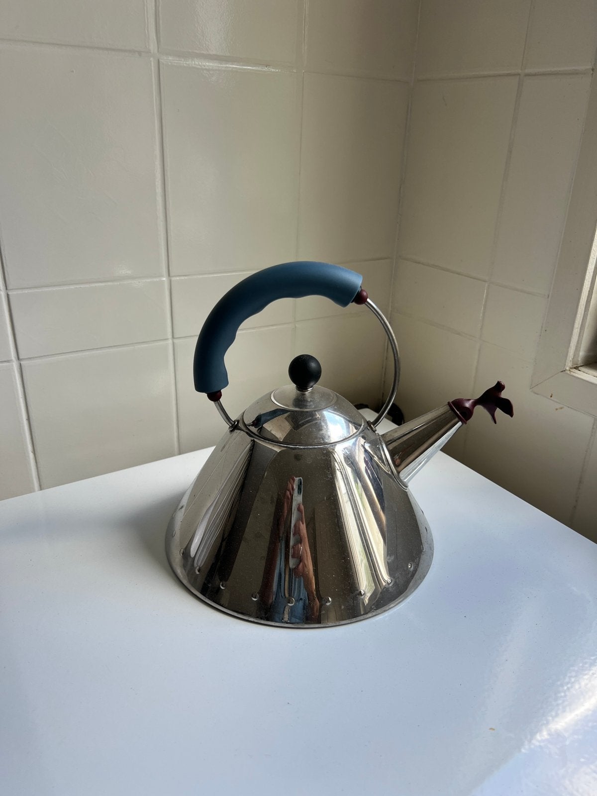 Moderne fluitketel, Ophalen, Zo goed als nieuw, Rvs