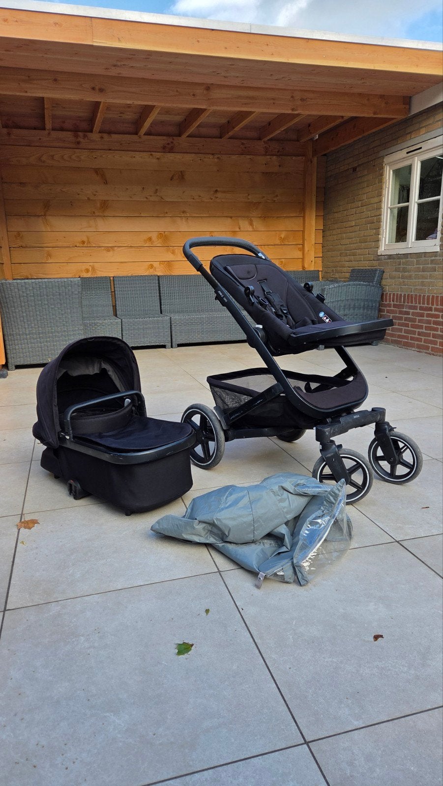 Joolz Geo 3 Kinderwagen Compleet + Accessoires Zwart, Gebruikt, Combiwagen, Met autostoeltje, Ophalen