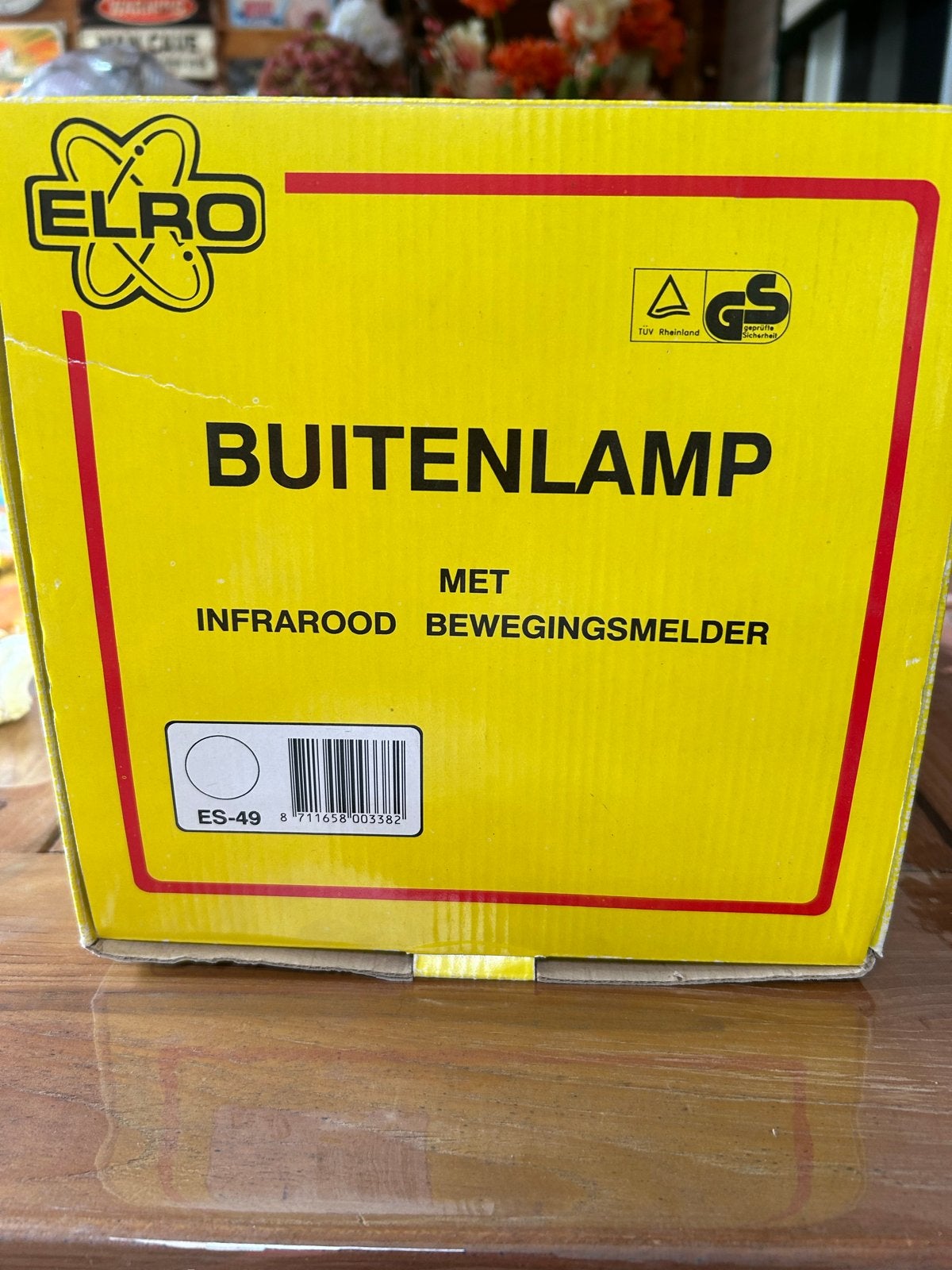 Elro Buitenlamp met Infrarood Bewegingsmelder ES-49, Ophalen, Minder dan 50 watt, Wandlamp, Nieuw