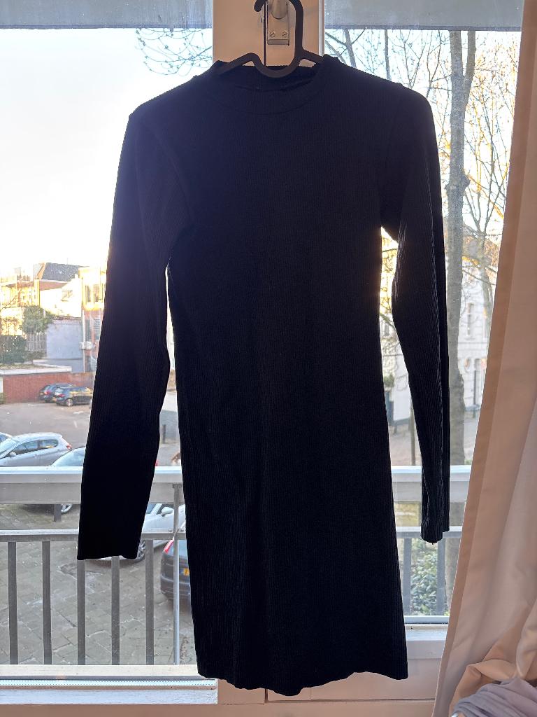 Dress, Ophalen, Zwart, Zo goed als nieuw, Knielengte