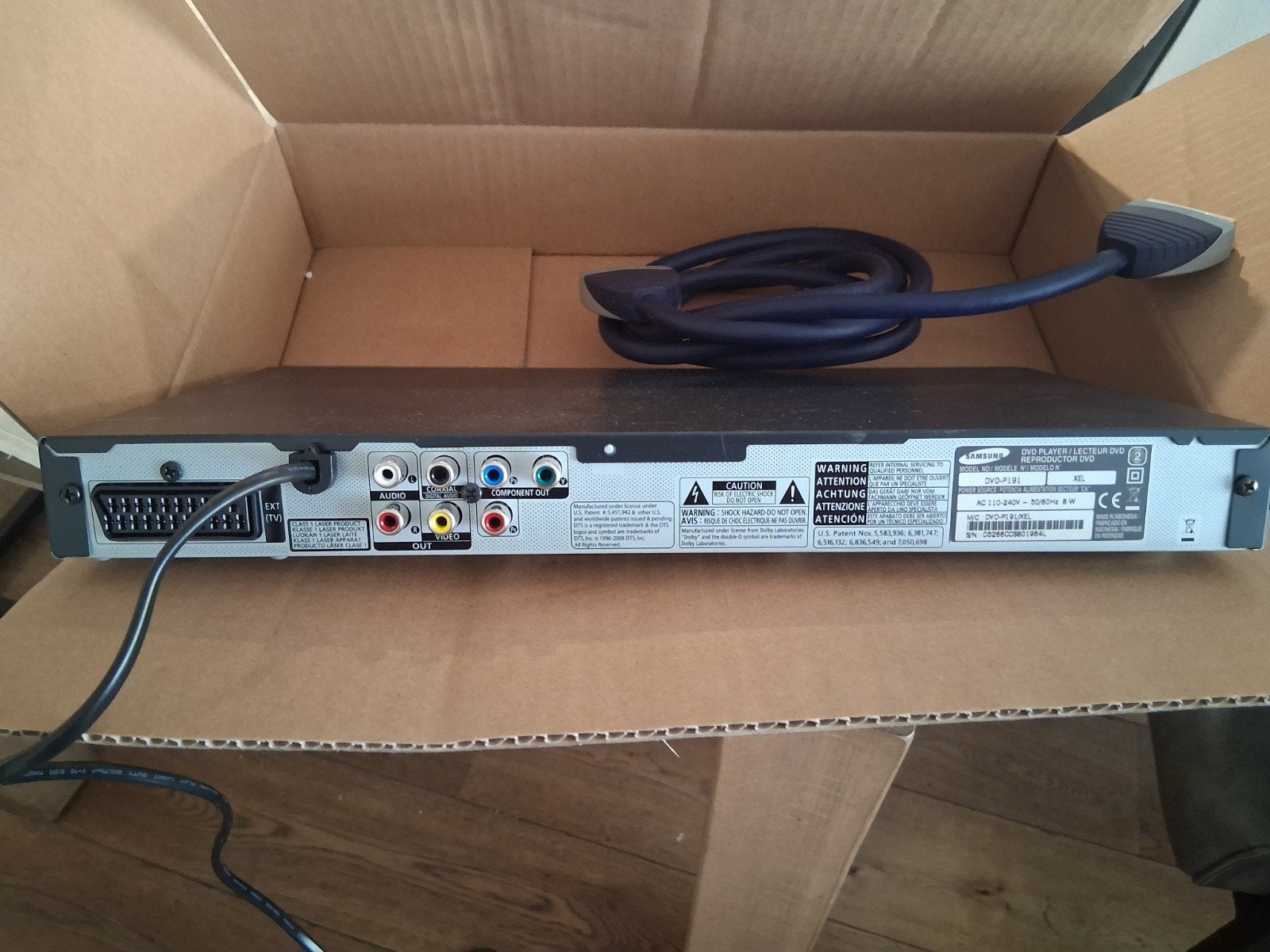 Samsung DVD-speler DVD-P191 met afstandsbediening, Ophalen of Verzenden, Gebruikt, Dvd-speler, Samsung