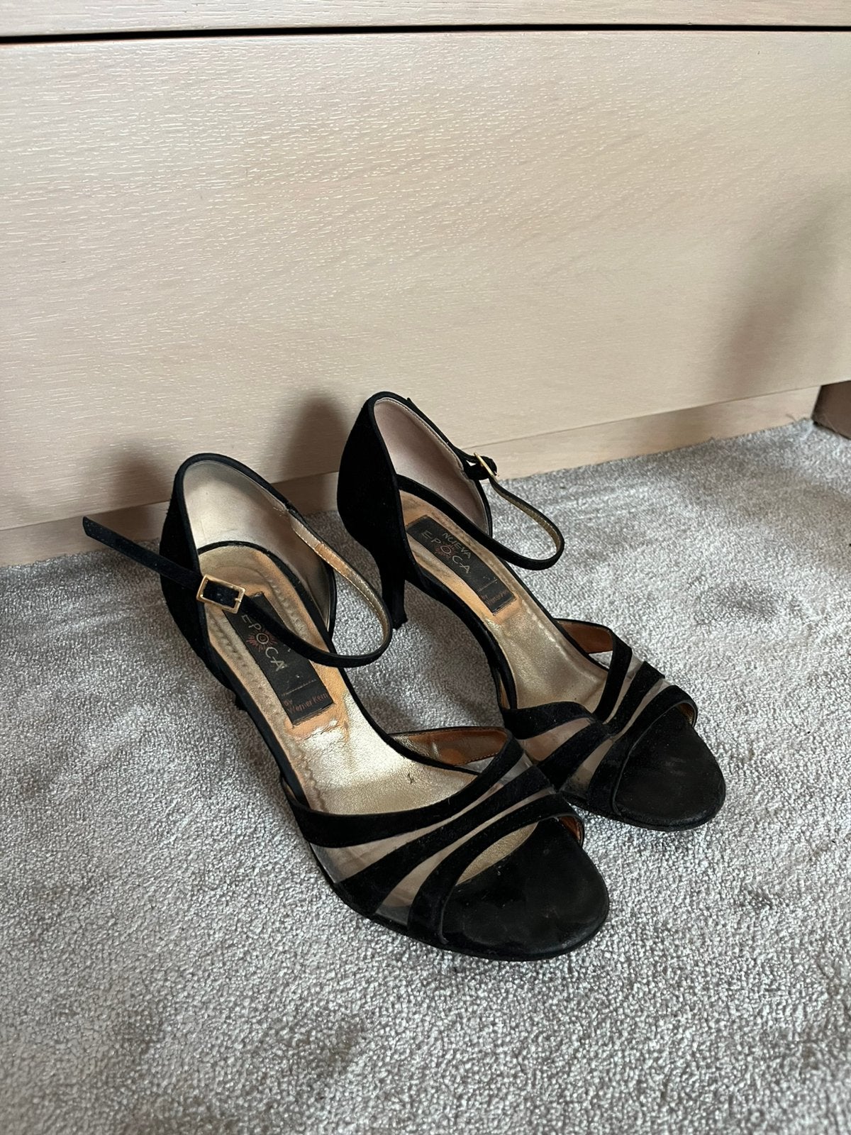 Nueva Epoca Dansschoenen maat 38 (Tango), Kleding | Dames, Schoenen, Zwart, Dansschoenen, Ophalen of Verzenden, Gedragen