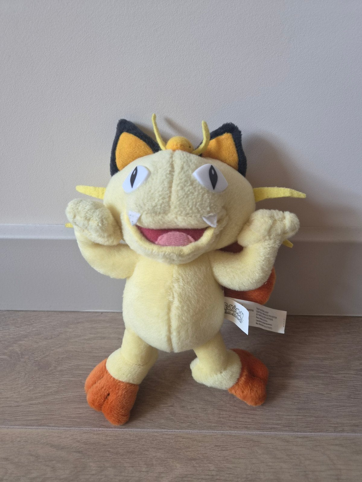 Vintage Meowth Pokémon knuffel - Play by Play, Kinderen en Baby's, Speelgoed | Knuffels en Pluche, Gebruikt, Kat, Pokémon, Overige merken