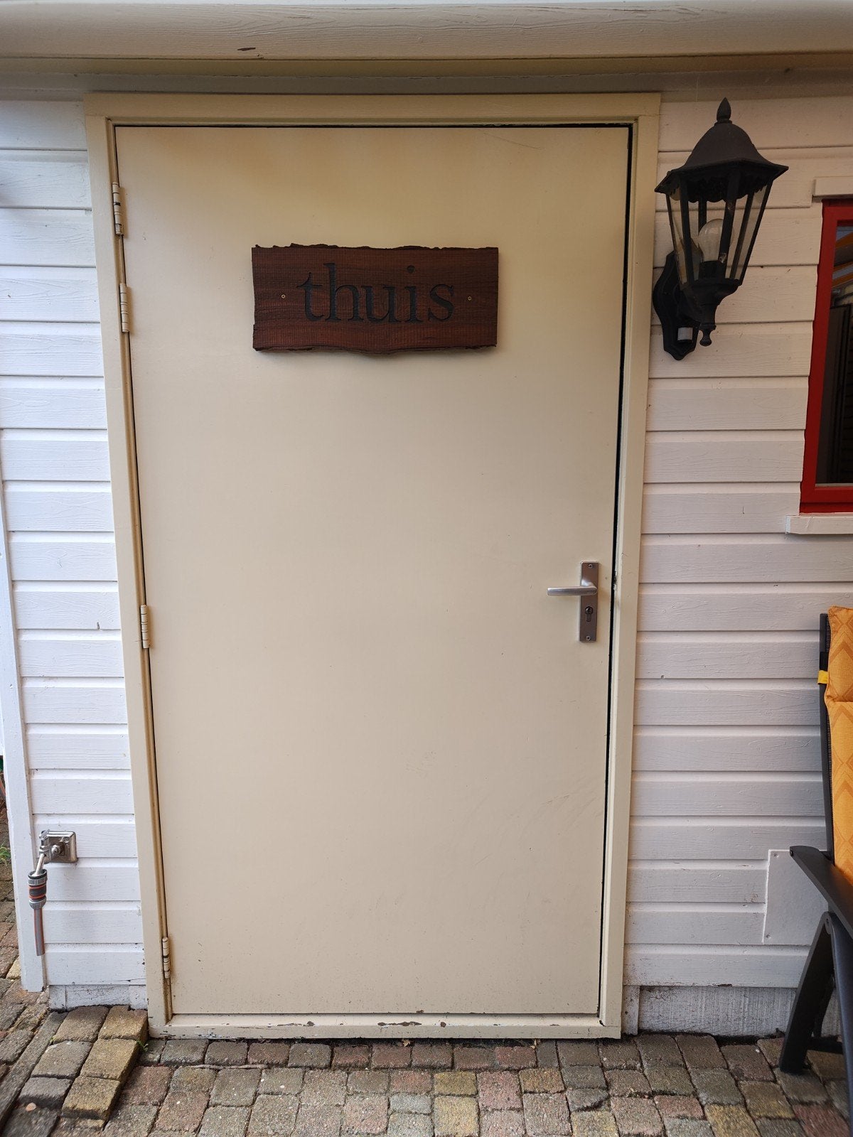 Extra brede buitendeur met binnenin twee metalen platen, Ophalen, Gebruikt, 100 tot 150 cm, 200 cm of meer