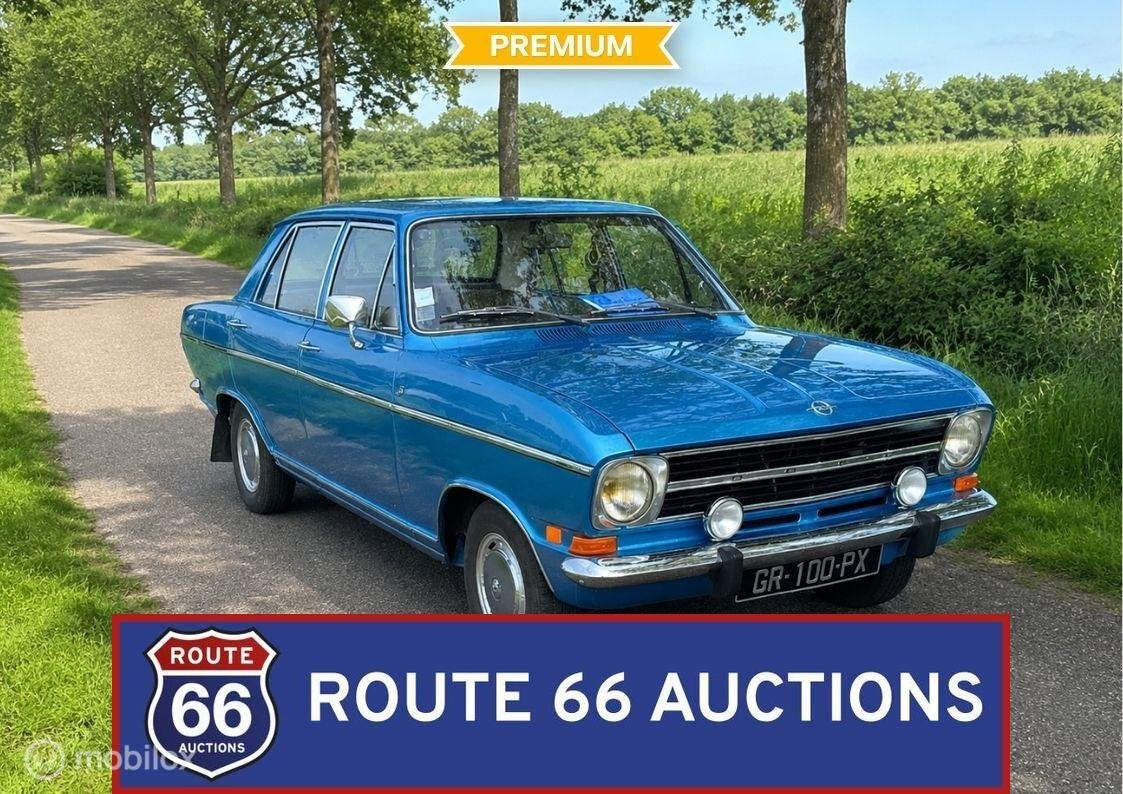 Opel Kadett B | 1973 | Route 66 Auctions, Auto's, Overige carrosserieën, Zwart, Bedrijf, Opel