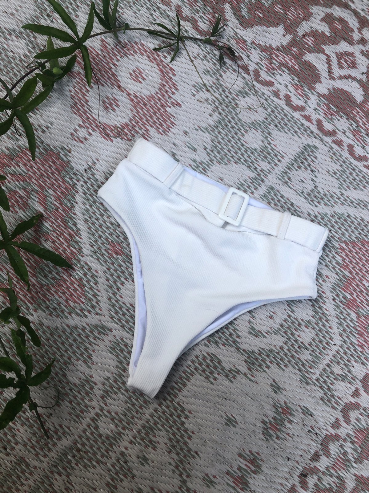 Shein witte bikini broekje maat S, Ophalen of Verzenden, Zo goed als nieuw, Wit, Bikini