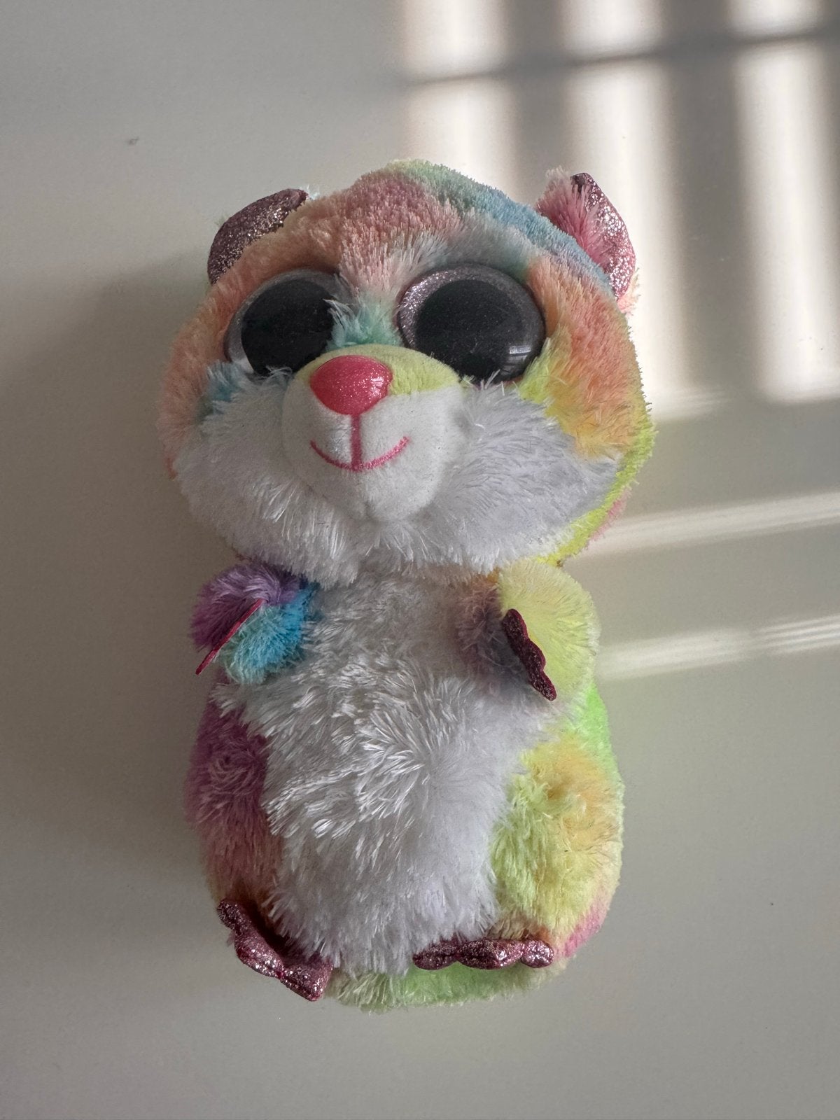 Ty Beanie Boo's Rodney de Hamster - Regenboog, Kinderen en Baby's, Ophalen, Hamster, Meerkleurig, Klein (minder dan 20 cm)