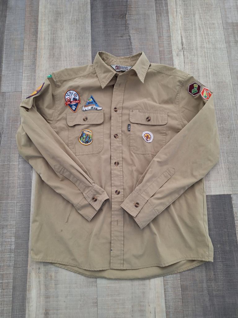 Scouting blouse Scoutfit maat 158 Verkenners/Gidsen, Verzamelen, Scouting, Ophalen of Verzenden, Gebruikt, Kleding