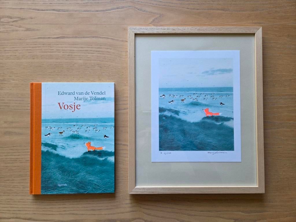Kinderboek Vosje met prent van Marije Tolman, Ophalen of Verzenden, Zo goed als nieuw, Edward van de Vendel & Marije Tolman, Fictie algemeen