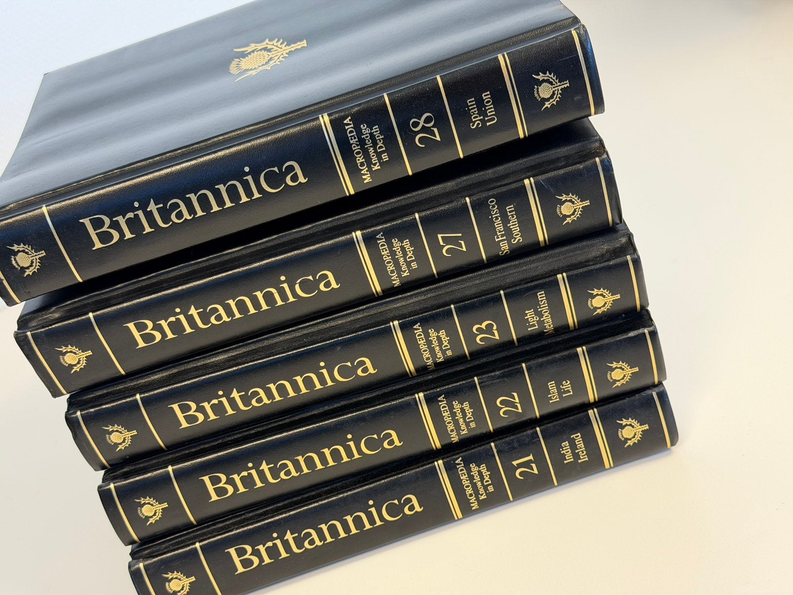 Encyclopaedia Britannica Macropædia 15e Editie 5 Delen Luxe, Ophalen of Verzenden, Zo goed als nieuw