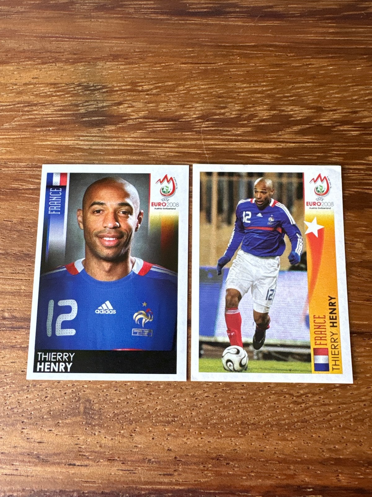 Thierry Henry Panini Euro 2008 Stickers - Frankrijk, Ophalen of Verzenden, Nieuw, Sport