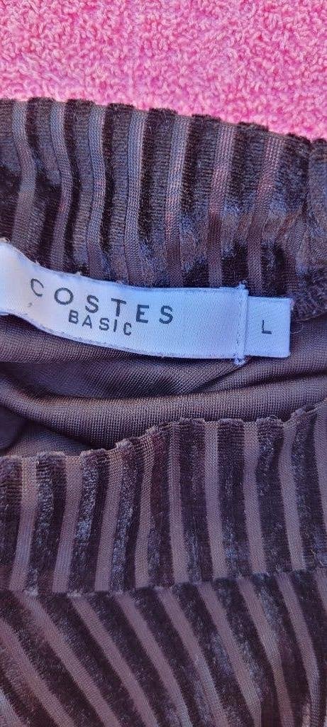 Costes zwarte velvet fluweel top shirt maat L 40 zgan, Kleding | Dames, Maat 38/40 (M), Zwart, Ophalen of Verzenden, Zo goed als nieuw