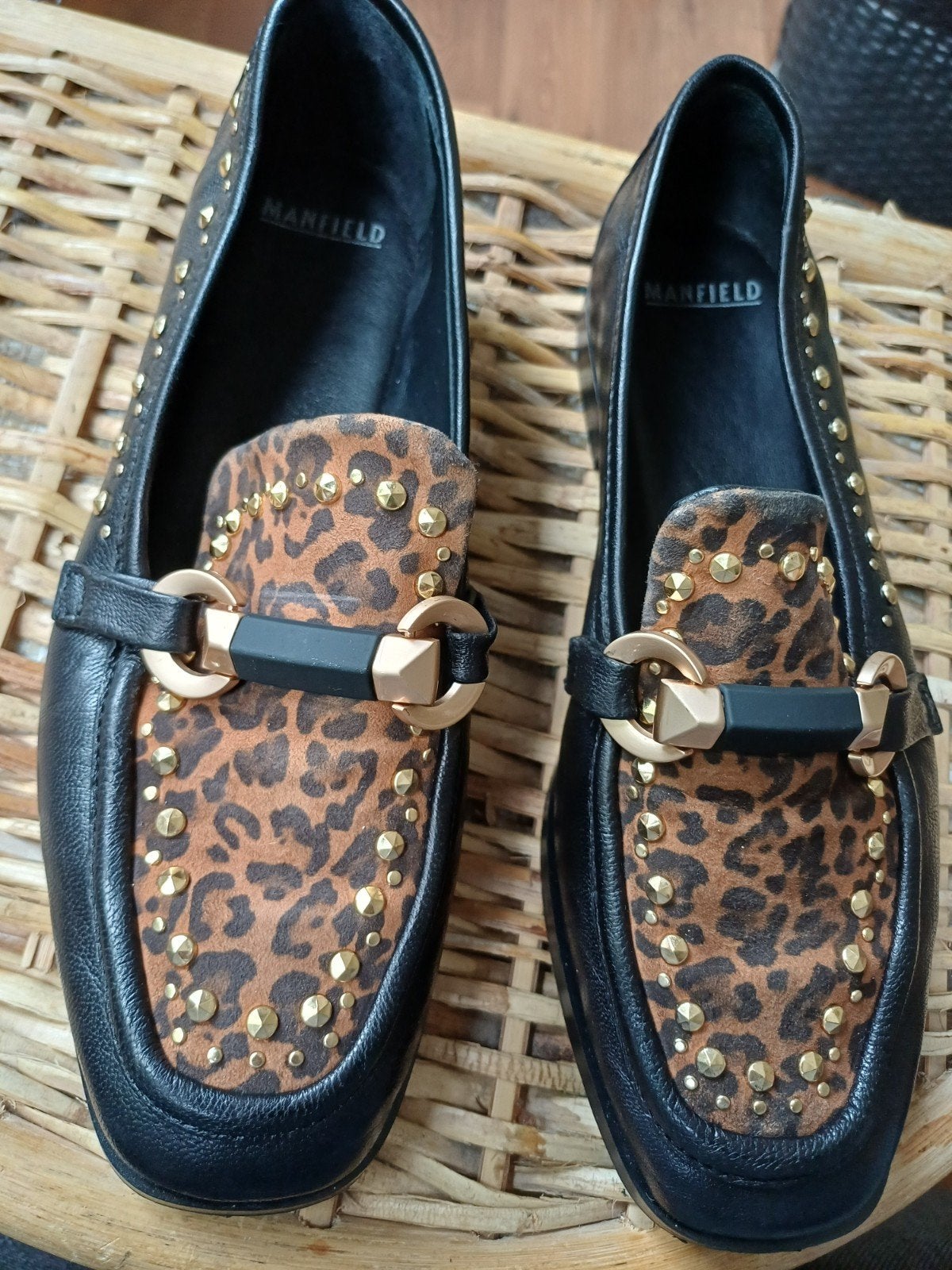MANFIELD LOAFERS.  ZGAN, Ophalen of Verzenden, Zo goed als nieuw, Zwart, Sneakers of Gympen