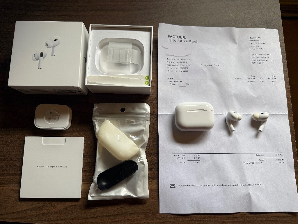 AirPods pro 2 origineel met bon, Telecommunicatie, Mobiele telefoons | Oordopjes, Ophalen of Verzenden, Zo goed als nieuw
