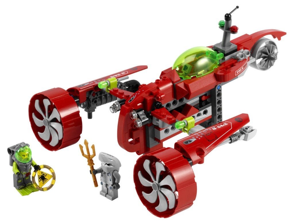 LEGO System Aquazone Atlantis nr. 8060 Typhoon Turbo Sub, Lego, Ophalen of Verzenden, Zo goed als nieuw, Compleet