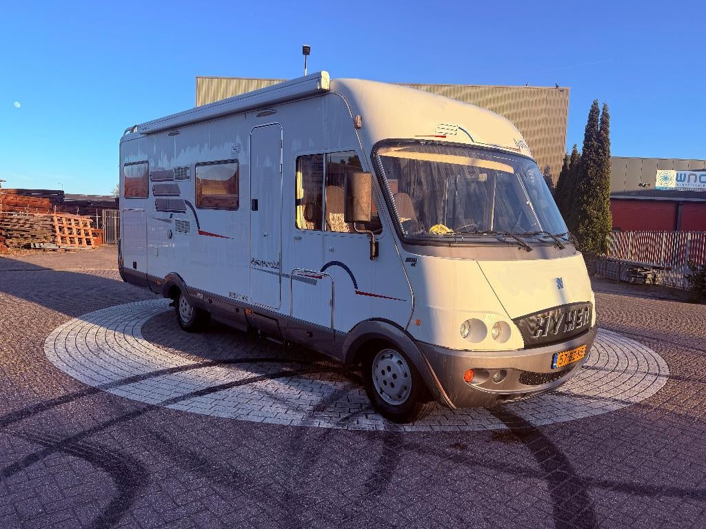 Hymer B644 - XXL Garage nieuwe APK, Caravans en Kamperen, Integraal, Ringverwarming, 6 tot 7 meter, Particulier