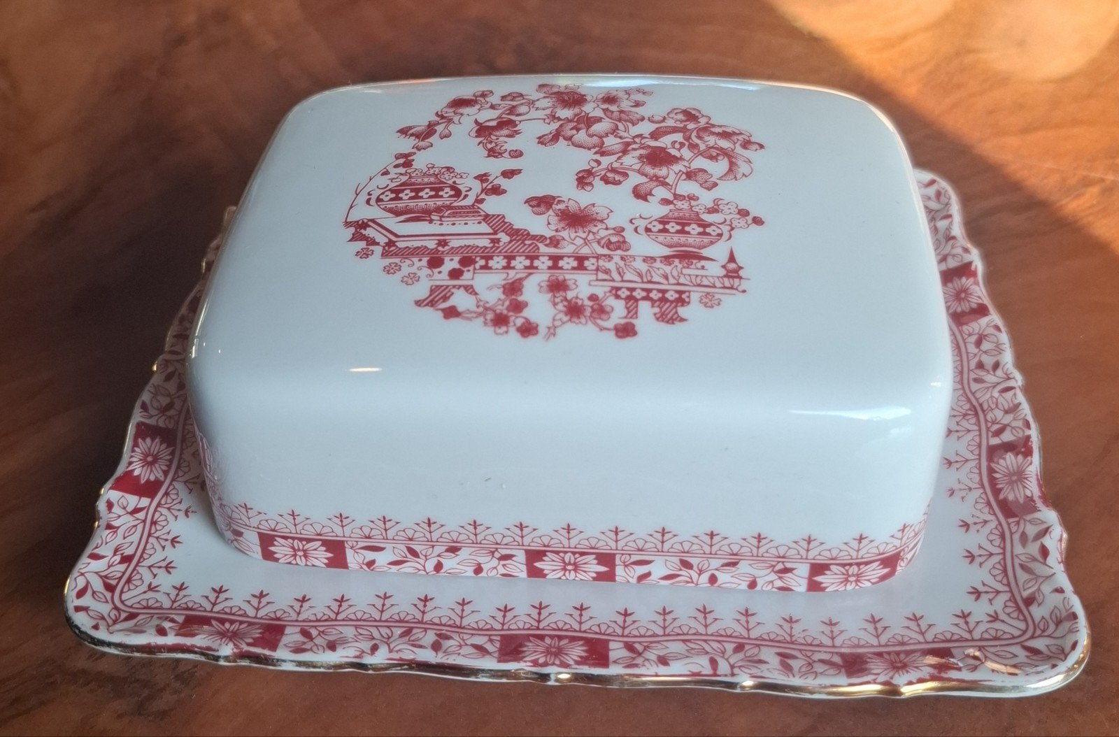 Seltmann Weiden "Theresia Rood" Porseleinen Botervloo, Ophalen of Verzenden