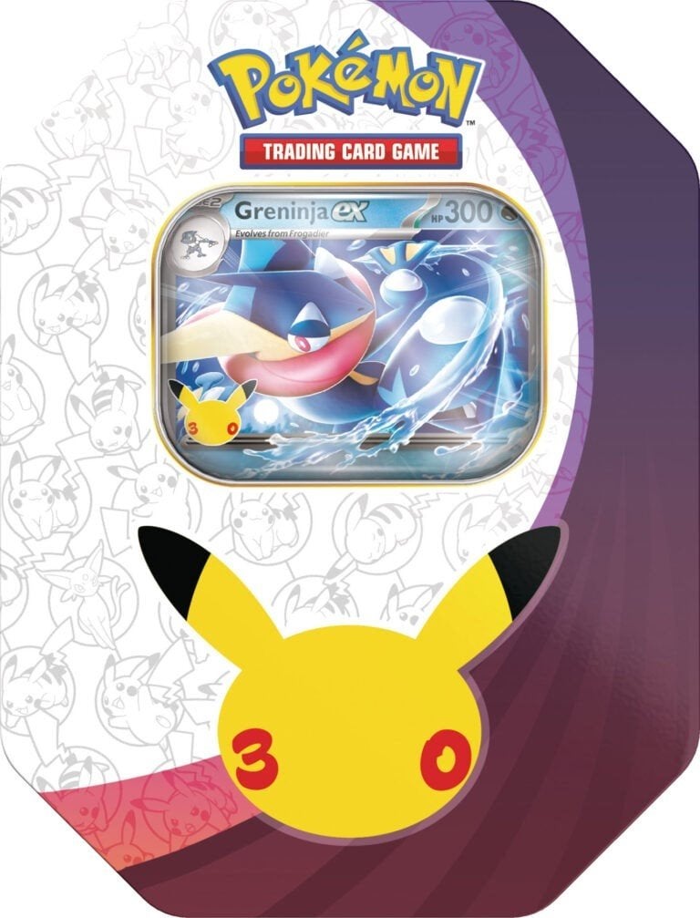 Pokémon 30th Celebration Greninja Ex Tin, Hobby en Vrije tijd, Verzamelkaartspellen | Pokémon, Ophalen of Verzenden, Nieuw