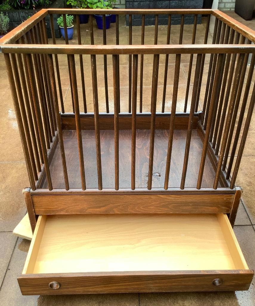 Bopita bruine box, Kinderen en Baby's, Boxen, Ophalen, Gebruikt, Rechthoekig, In hoogte verstelbaar