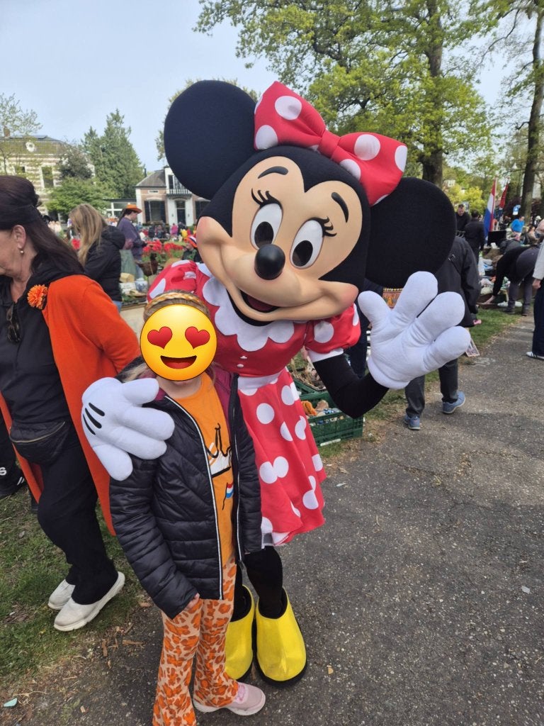 Mickey, Minnie of Donald Mascotte,  Events, kinderfeestje, Ophalen of Verzenden, Zo goed als nieuw, Verjaardag