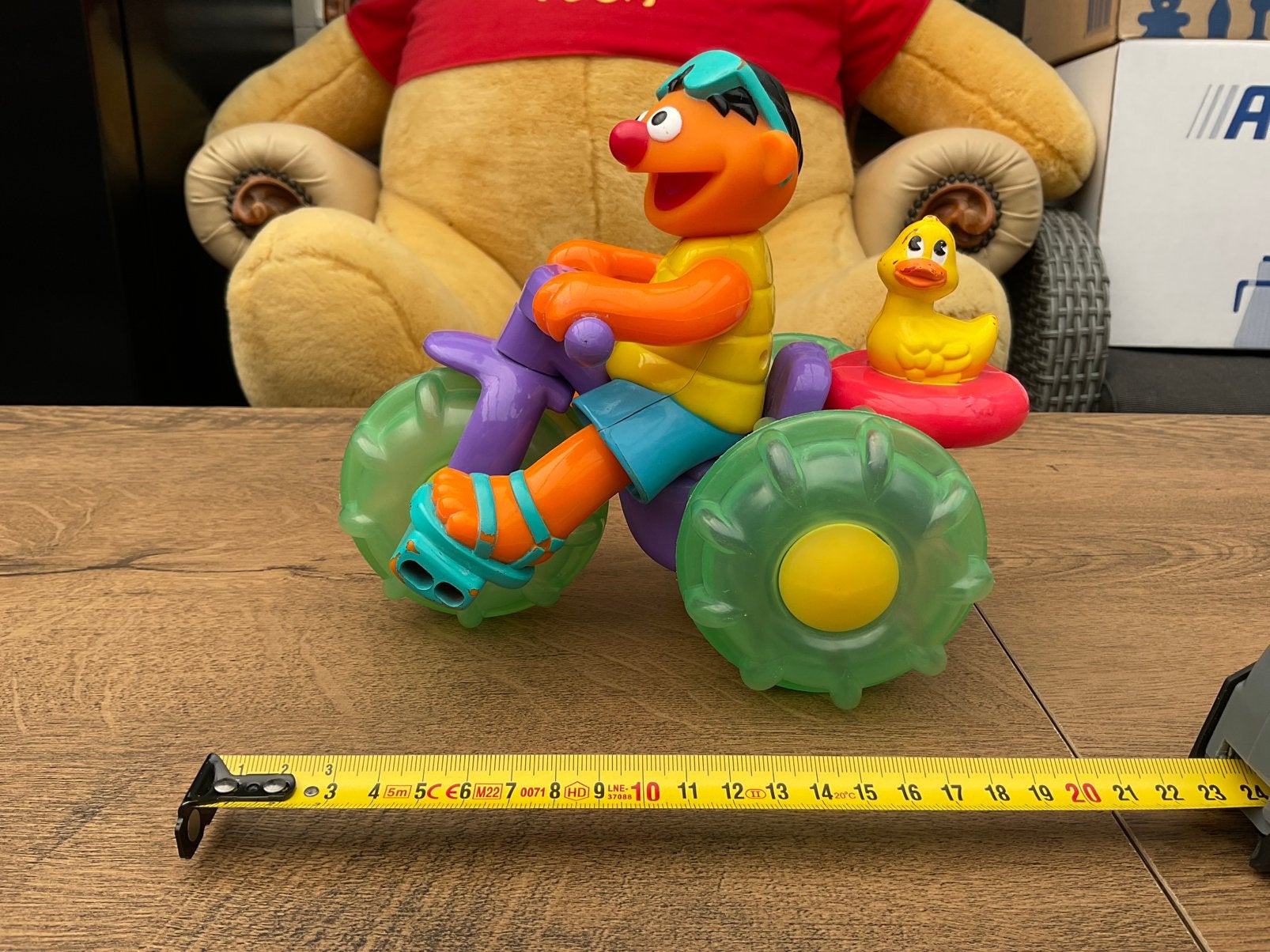 Gebruikte, niet kapot, Sesamstraat Ernie waterscooter, Verzamelen, Ophalen, Overige figuren, Gebruikt, Beeldje of Figuurtje