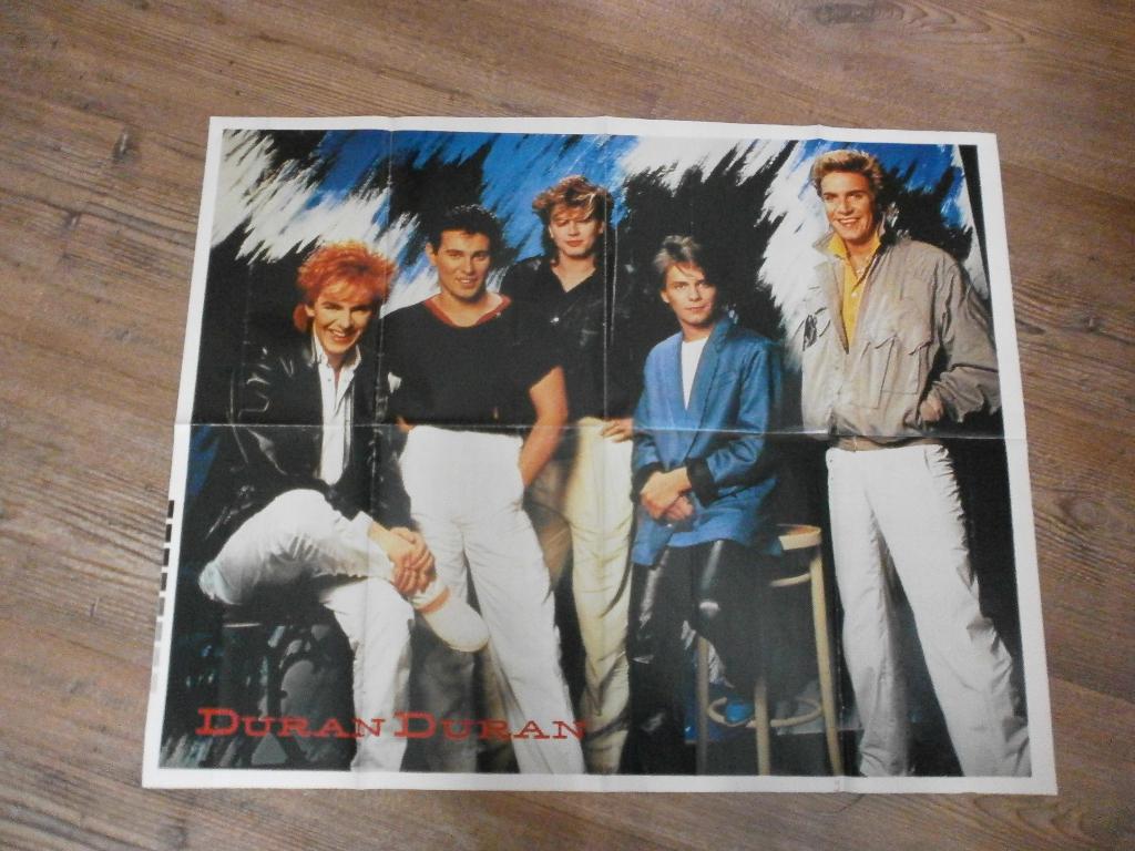 mooie xl poster jr 80 Duran Duran /  Iron Maiden, Verzenden, Zo goed als nieuw, A1 t/m A3, Muziek