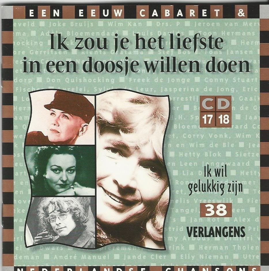Ik zou je het liefste in een doosje willen doen = 2cd = 5,99, Cd's en Dvd's, Ophalen of Verzenden, Zo goed als nieuw, Cabaret of Kleinkunst