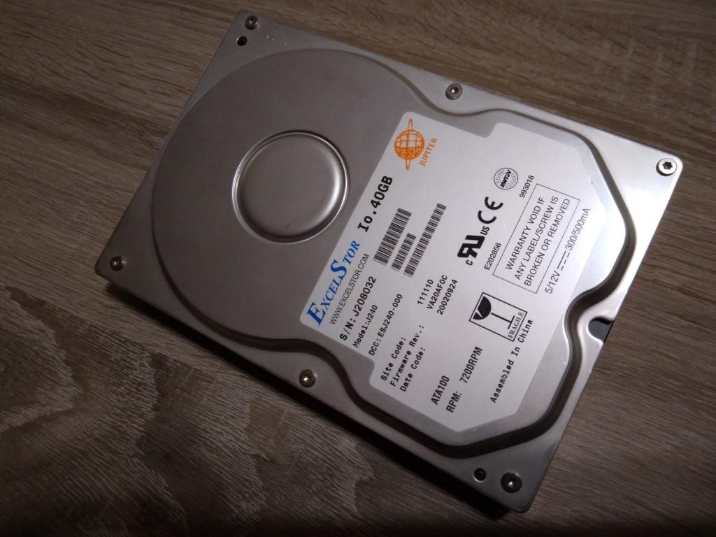 40 GB harddisk - ExcelStor, Computers en Software, Harde schijven, Ophalen, Intern, Gebruikt, HDD