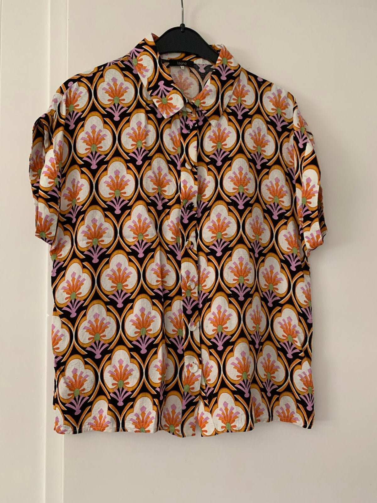 Idano blouse met print, maat 38, Ophalen of Verzenden, Zo goed als nieuw, Maat 38/40 (M), Meerkleurig